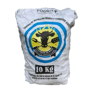 Charbon de bois Quebracho Blanco gros morceaux - 10 Kgs