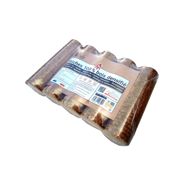 Bûches de bois densifié - Pack de 5