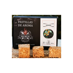 Bois naturel de fumage arôme ROMARIN (cubes compressés) - Boîte de 200 Grs